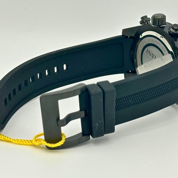 NEW Invicta Men TURBO Pro Diver 50MM BLACK Dial Chronograph SS BLACK Strap Watch - Picture 9 of 10